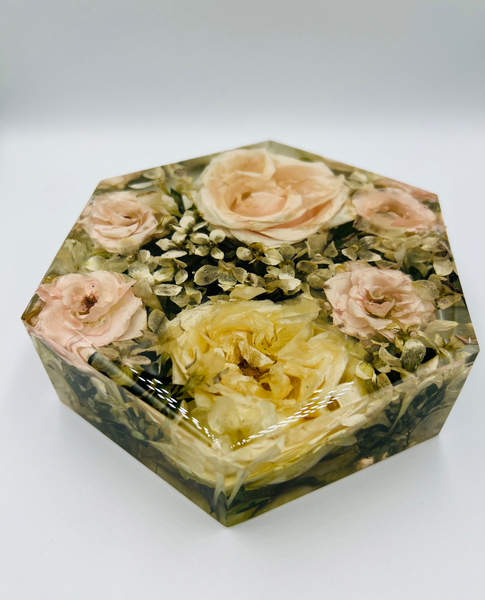 Kis méretű hexagon emlékőrző (16x14x5cm) RENDELÉSRE