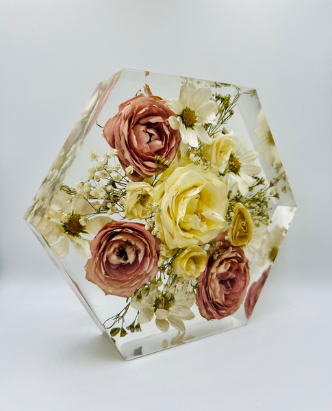 Közepes méretű hexagon emlékőrző (20.5x18x5cm) RENDELÉSRE