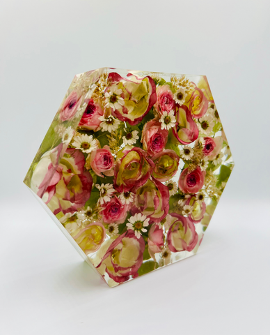 Kis méretű hexagon emlékőrző (16x14x5cm) RENDELÉSRE