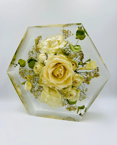 Közepes méretű hexagon emlékőrző (20.5x18x5cm) RENDELÉSRE