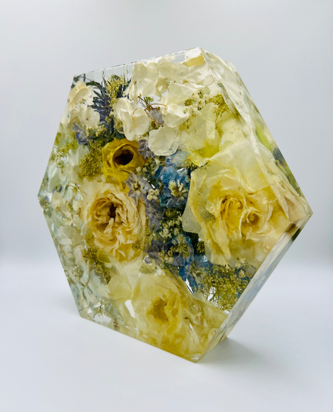 Közepes méretű hexagon emlékőrző (20.5x18x5cm) RENDELÉSRE