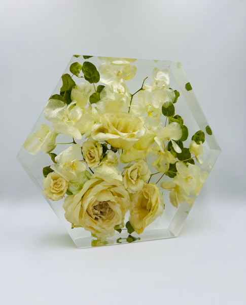 Közepes méretű hexagon emlékőrző (20.5x18x5cm) RENDELÉSRE