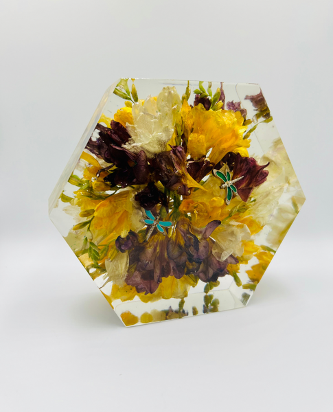 Kis méretű hexagon emlékőrző (16x14x5cm) RENDELÉSRE