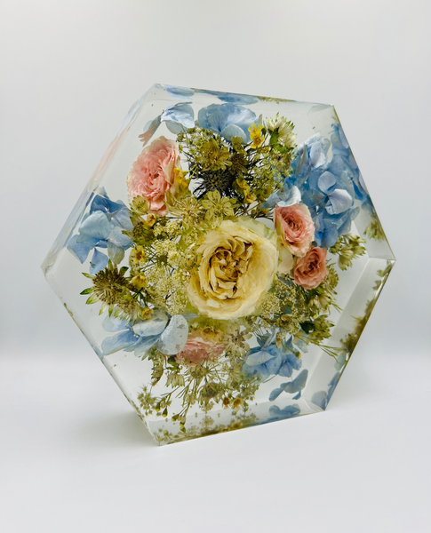 Közepes méretű hexagon emlékőrző (20.5x18x5cm) RENDELÉSRE