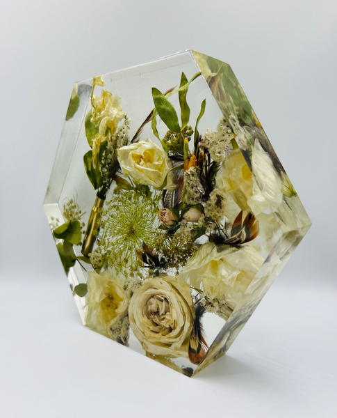 Közepes méretű hexagon emlékőrző (20.5x18x5cm) RENDELÉSRE