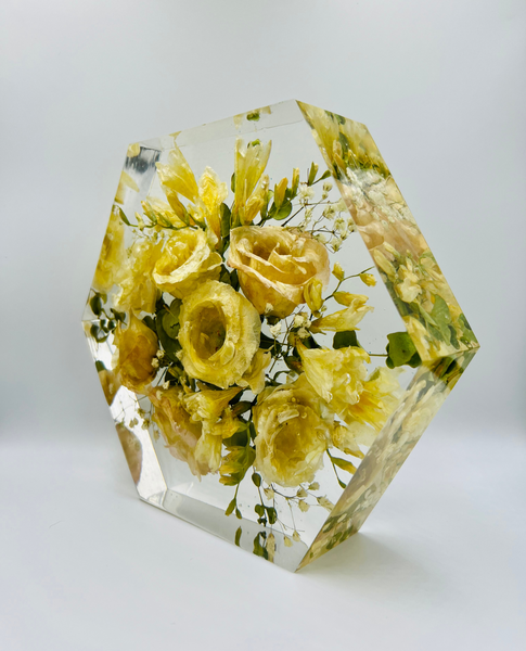 Közepes méretű hexagon emlékőrző (20.5x18x5cm) RENDELÉSRE
