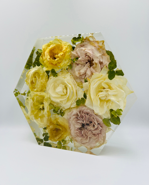 Közepes méretű hexagon emlékőrző (20.5x18x5cm) RENDELÉSRE