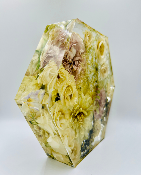 Közepes méretű hexagon emlékőrző (20.5x18x5cm) RENDELÉSRE