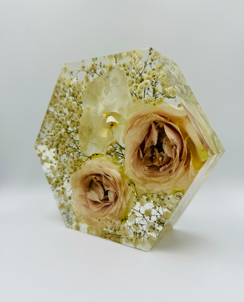 Kis méretű hexagon emlékőrző (16x14x5cm) RENDELÉSRE