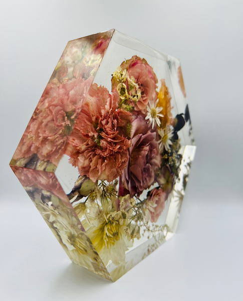 Közepes méretű hexagon emlékőrző (20.5x18x5cm) RENDELÉSRE