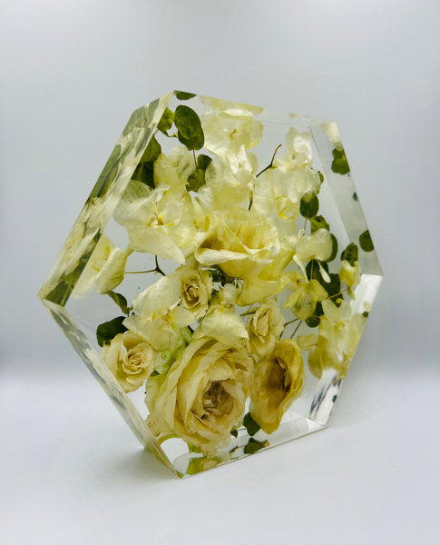 Közepes méretű hexagon emlékőrző (20.5x18x5cm) RENDELÉSRE