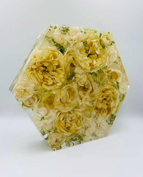 Közepes méretű hexagon emlékőrző (20.5x18x5cm) RENDELÉSRE