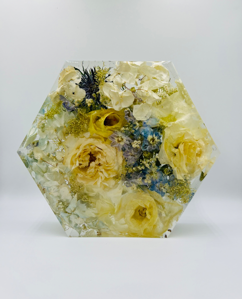 Közepes méretű hexagon emlékőrző (20.5x18x5cm) RENDELÉSRE
