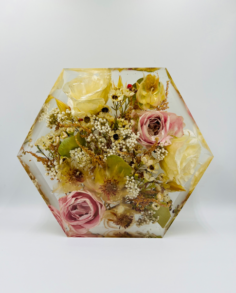 Közepes méretű hexagon emlékőrző (20.5x18x5cm) RENDELÉSRE
