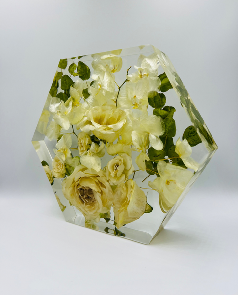 Közepes méretű hexagon emlékőrző (20.5x18x5cm) RENDELÉSRE