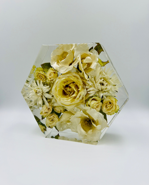 Kis méretű hexagon emlékőrző (16x14x5cm) RENDELÉSRE