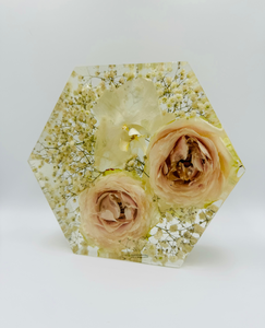 Kis méretű hexagon emlékőrző (16x14x5cm) RENDELÉSRE