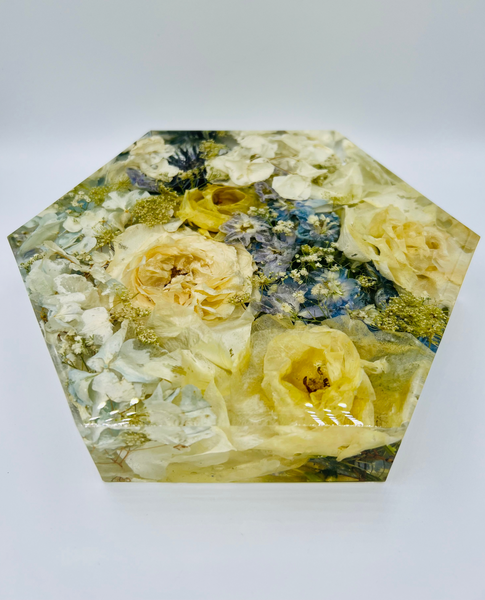 Közepes méretű hexagon emlékőrző (20.5x18x5cm) RENDELÉSRE