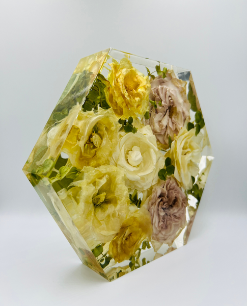 Közepes méretű hexagon emlékőrző (20.5x18x5cm) RENDELÉSRE