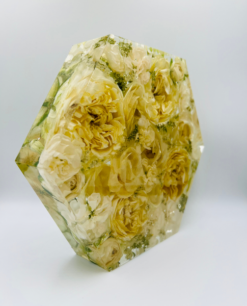 Közepes méretű hexagon emlékőrző (20.5x18x5cm) RENDELÉSRE
