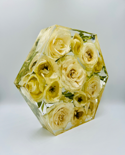 Közepes méretű hexagon emlékőrző (20.5x18x5cm) RENDELÉSRE