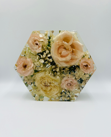 Kis méretű hexagon emlékőrző (16x14x5cm) RENDELÉSRE
