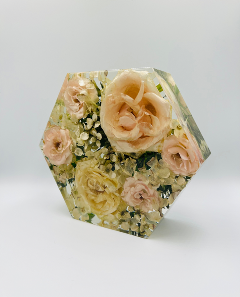 Kis méretű hexagon emlékőrző (16x14x5cm) RENDELÉSRE