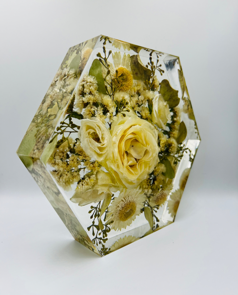 Közepes méretű hexagon emlékőrző (20.5x18x5cm) RENDELÉSRE
