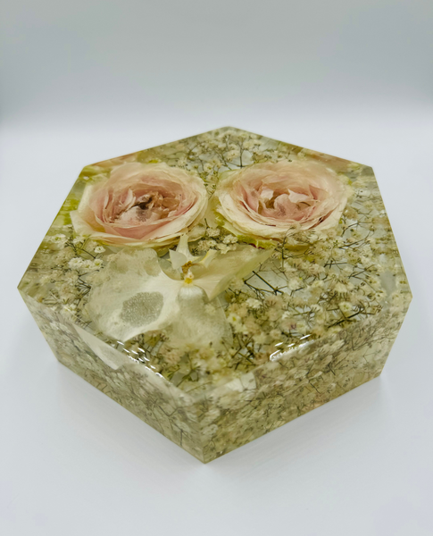 Kis méretű hexagon emlékőrző (16x14x5cm) RENDELÉSRE
