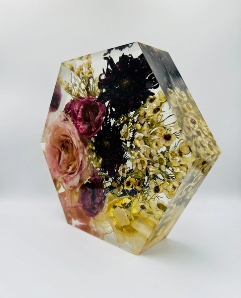 Közepes méretű hexagon emlékőrző (20.5x18x5cm) RENDELÉSRE