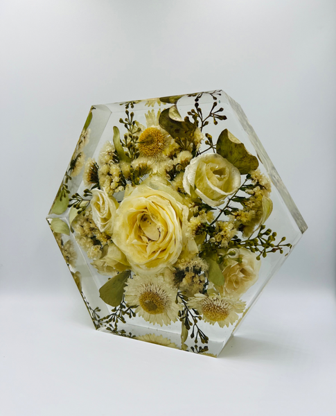 Közepes méretű hexagon emlékőrző (20.5x18x5cm) RENDELÉSRE