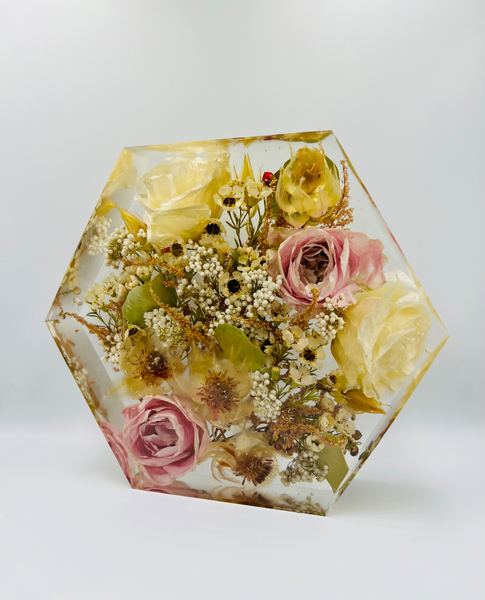 Közepes méretű hexagon emlékőrző (20.5x18x5cm) RENDELÉSRE