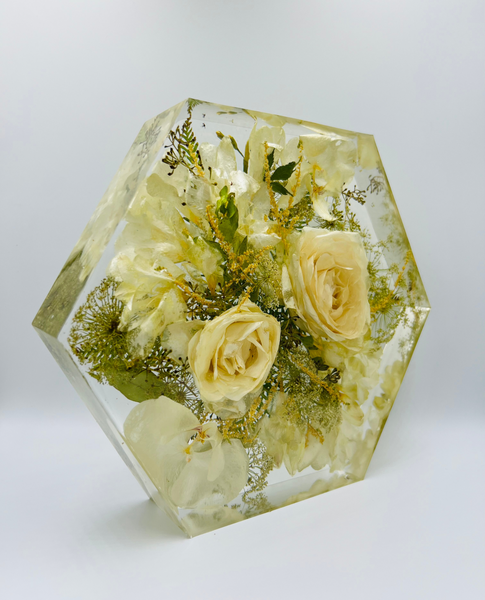 Közepes méretű hexagon emlékőrző (20.5x18x5cm) RENDELÉSRE