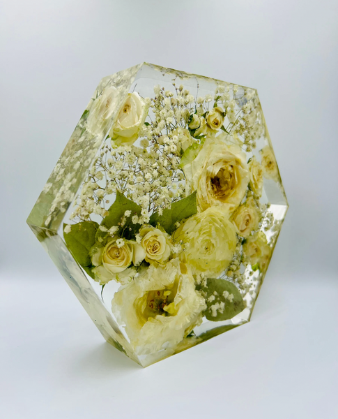 Közepes méretű hexagon emlékőrző (20.5x18x5cm) RENDELÉSRE
