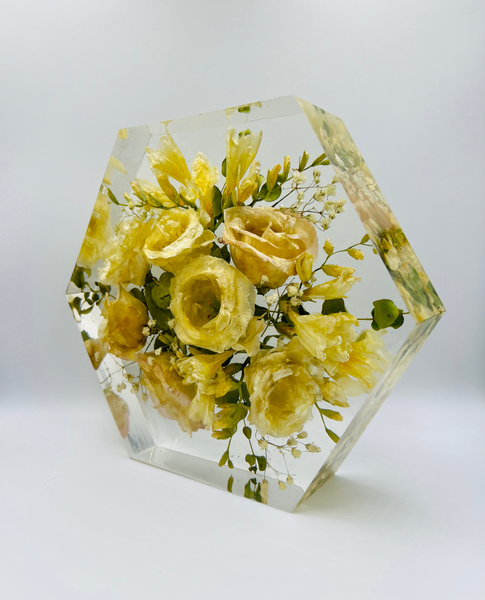 Közepes méretű hexagon emlékőrző (20.5x18x5cm) RENDELÉSRE