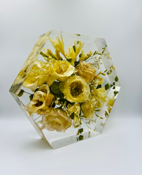 Közepes méretű hexagon emlékőrző (20.5x18x5cm) RENDELÉSRE