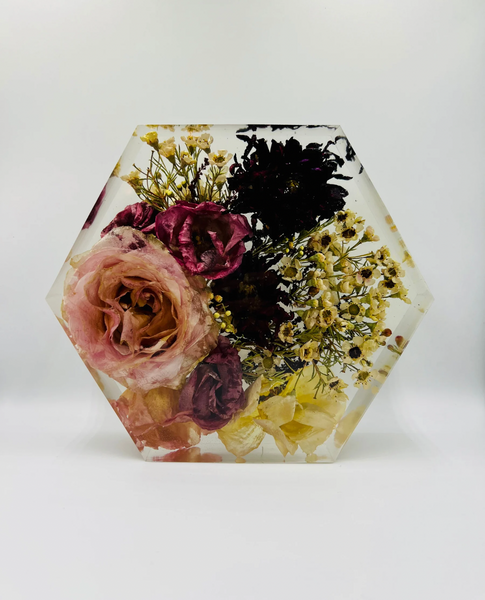 Közepes méretű hexagon emlékőrző (20.5x18x5cm) RENDELÉSRE