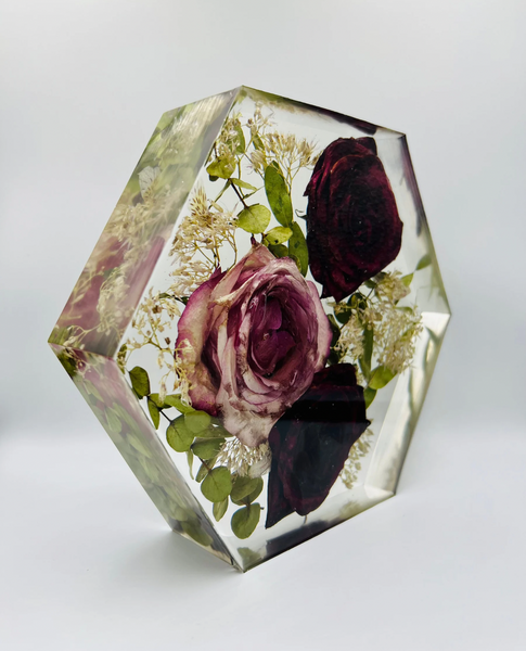 Közepes méretű hexagon emlékőrző (20.5x18x5cm) RENDELÉSRE