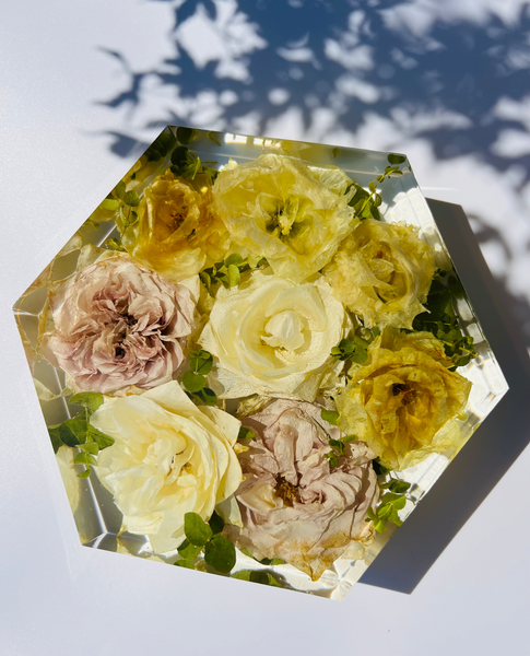 Közepes méretű hexagon emlékőrző (20.5x18x5cm) RENDELÉSRE