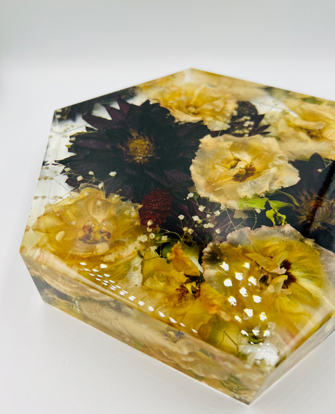 Közepes méretű hexagon emlékőrző (20.5x18x5cm) RENDELÉSRE