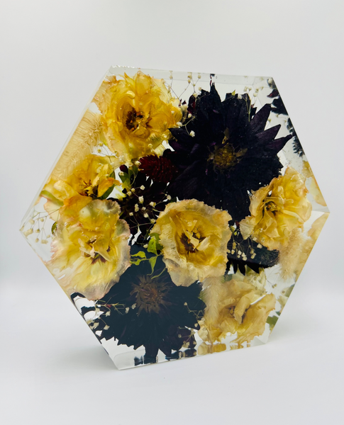 Közepes méretű hexagon emlékőrző (20.5x18x5cm) RENDELÉSRE