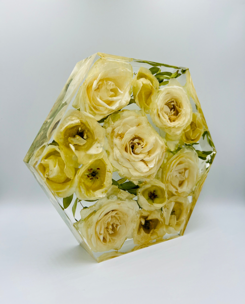 Közepes méretű hexagon emlékőrző (20.5x18x5cm) RENDELÉSRE