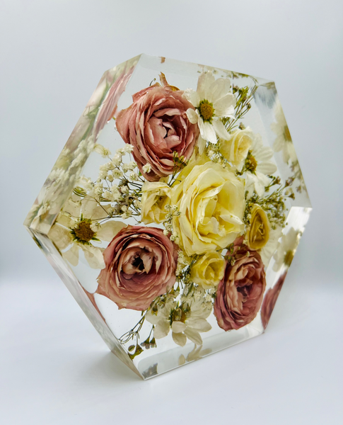 Közepes méretű hexagon emlékőrző (20.5x18x5cm) RENDELÉSRE