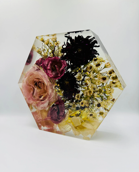 Közepes méretű hexagon emlékőrző (20.5x18x5cm) RENDELÉSRE