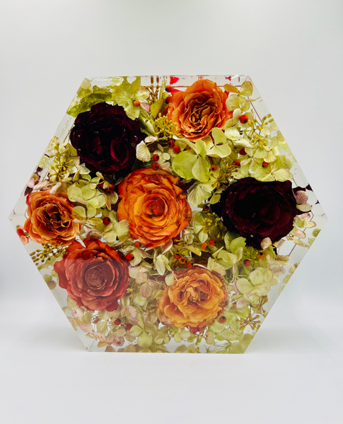 Nagy méretű hexagon emlékőrző (23x20x5cm) RENDELÉSRE