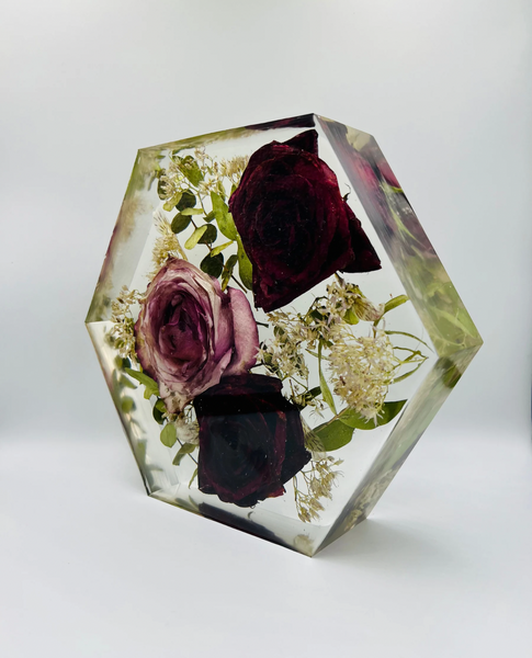 Közepes méretű hexagon emlékőrző (20.5x18x5cm) RENDELÉSRE
