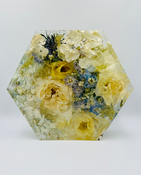 Közepes méretű hexagon emlékőrző (20.5x18x5cm) RENDELÉSRE