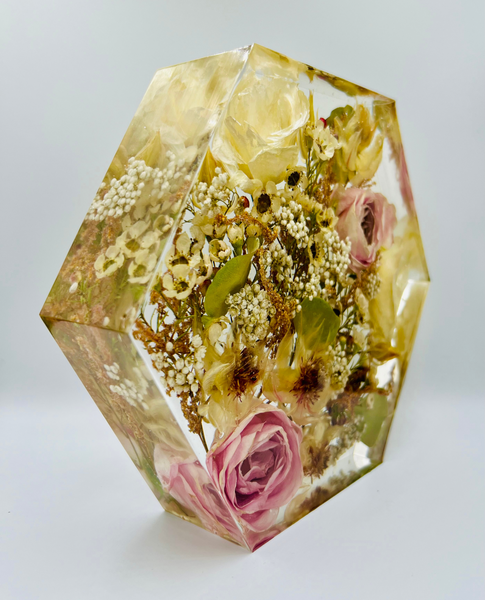 Közepes méretű hexagon emlékőrző (20.5x18x5cm) RENDELÉSRE