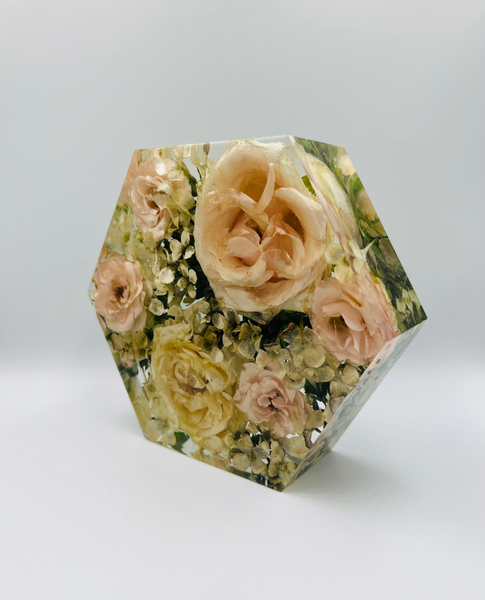 Kis méretű hexagon emlékőrző (16x14x5cm) RENDELÉSRE