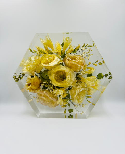 Közepes méretű hexagon emlékőrző (20.5x18x5cm) RENDELÉSRE